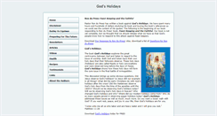 Desktop Screenshot of godsholidays.com